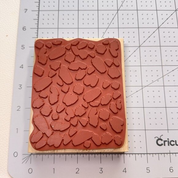 Dawn Houser Faux Fur Rubber Stamp Cow Cheetah Animal Print Large M32076 Craft - Picture 4 of 4